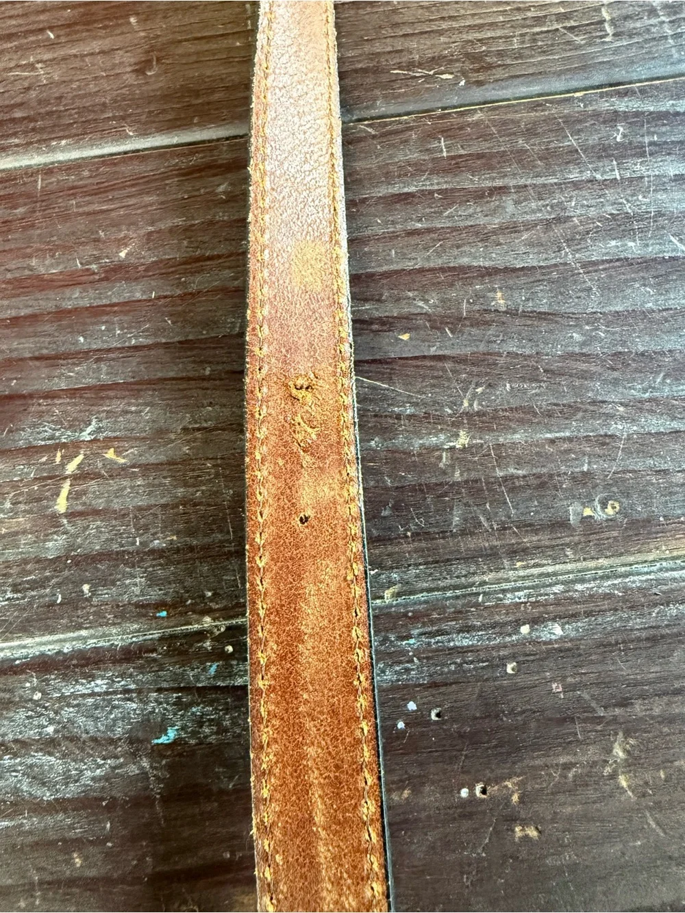 Colours By Alexander Julian’s Brown Leather Belt Size 49